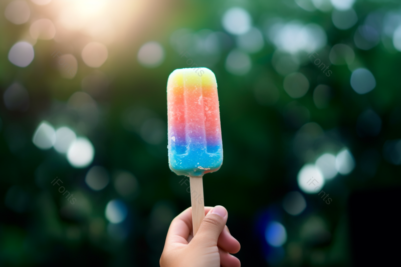 唯美手拿彩色冰激凌,高清,摄影图,摄影图片,图片大全,摄影图免费下载